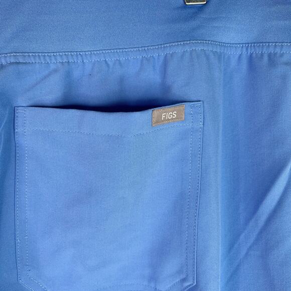 Figs Basic High Waisted Livingston Scrub Pants 2XLT XXL/T T21003T Ceil Blue New - Picture 10 of 12